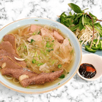 Best Rare Eye Round Steak & Well-done Brisket Pho 牛眼肉和牛腩汤粉 in Santa Cruz, CA